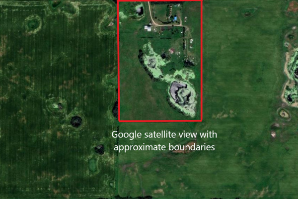 Satellite View With Approximate Boundaries